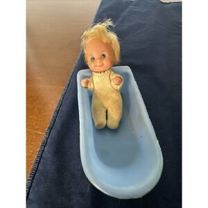 Sunshine Family Little Sweets Blonde Baby Doll‎ Mattel 3" Soft Body Hong Kong
